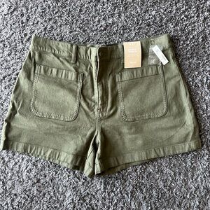 Madewell Olive Green Emmett Shorts